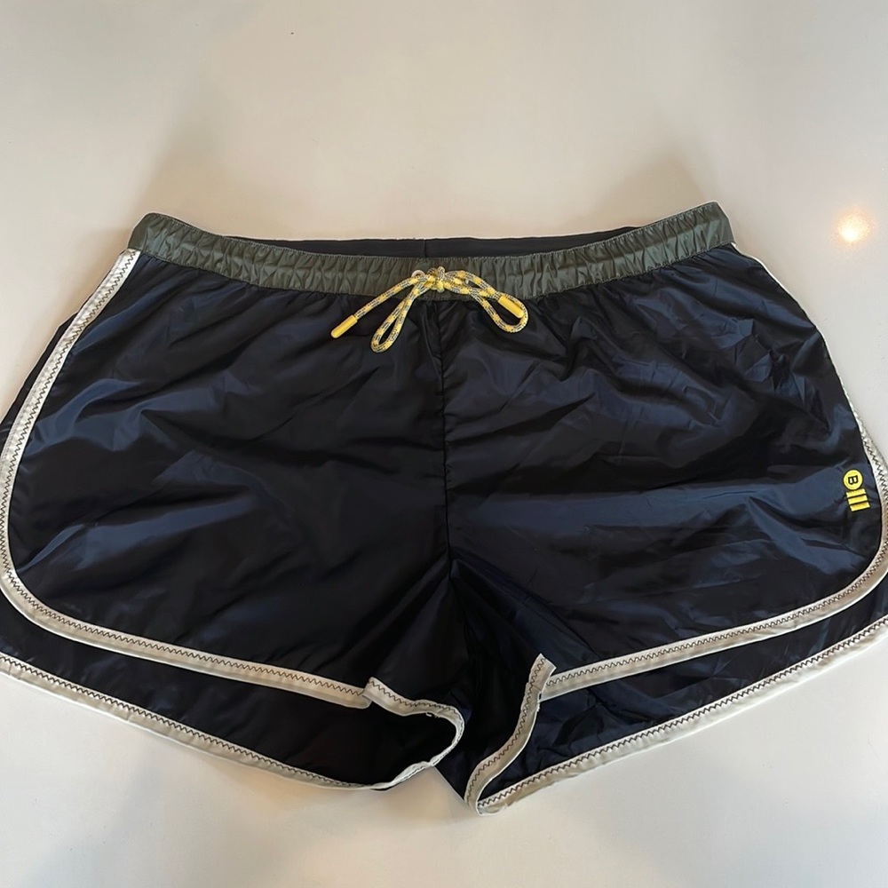 NWT bandier solid and striped nylon shorts